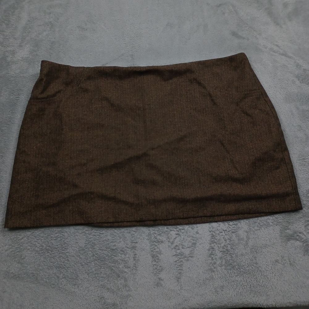 Reformation‎ Skirt Womens 20 Brown Kacey Musgraves Wool Blend